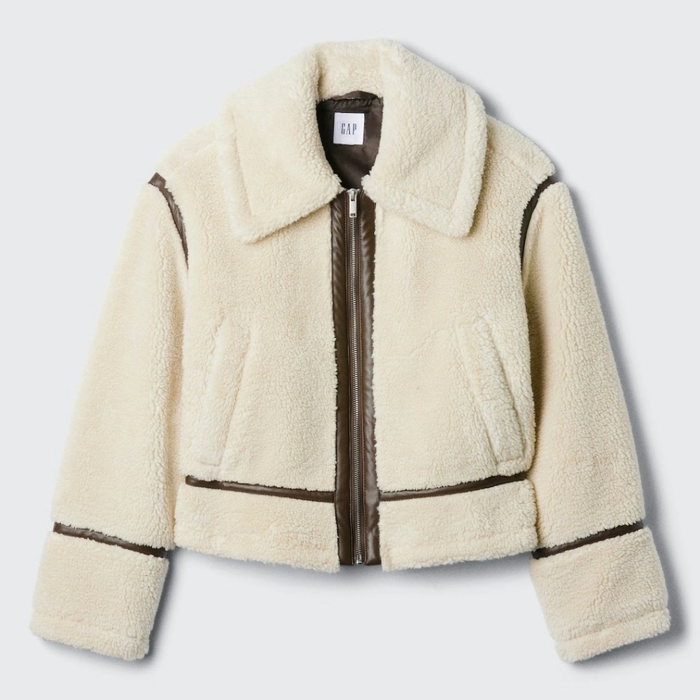 GAP Relaxed Sherpa Coat - Picture 3 of 7